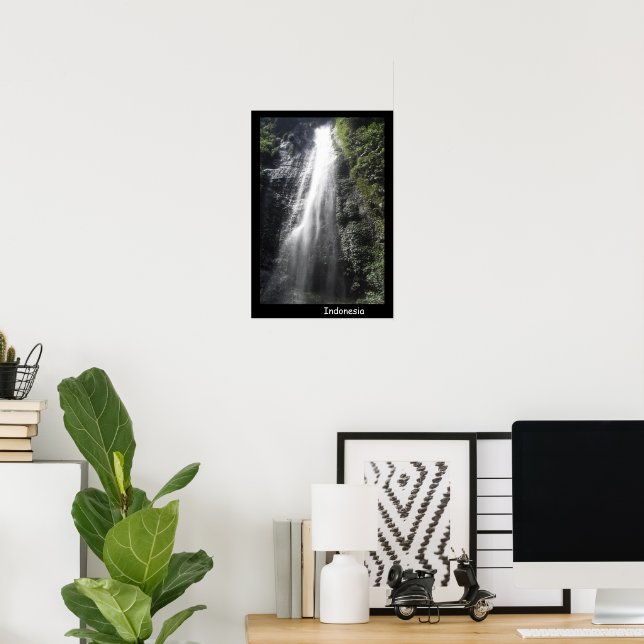 Indonesia Waterfall Poster (Home Office)