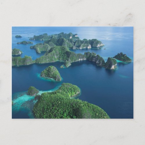 Indonesia West Papua Aerial Of Raja Ampat Postcard