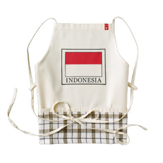 Indonesia Zazzle HEART Apron