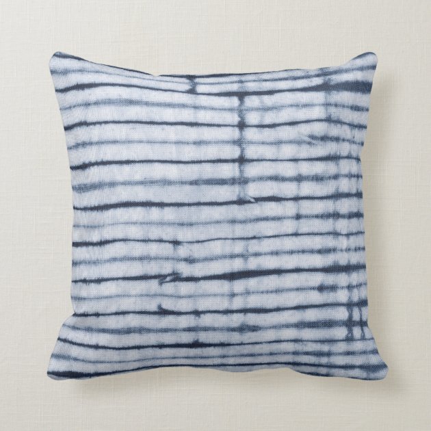 navy striped throw pillow