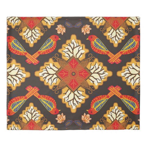 Indonesian batik motif with a very distinctive flo duvet cover