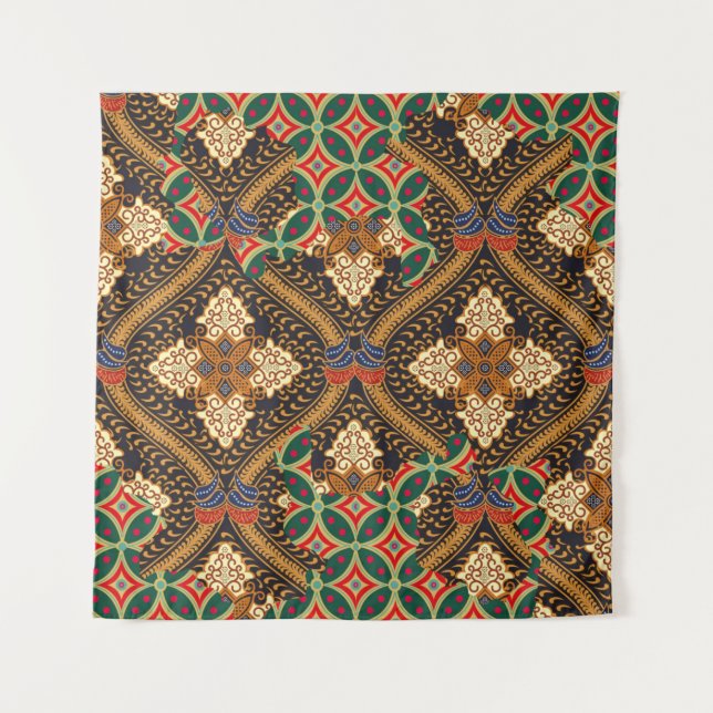 Indonesian batik motifs with very distinctive plan tapestry (Front)