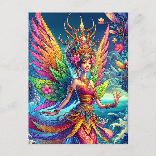 Indonesian Fairy Postcard