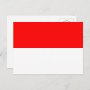 Indonesian Flag, Flag of Indonesia Postcard