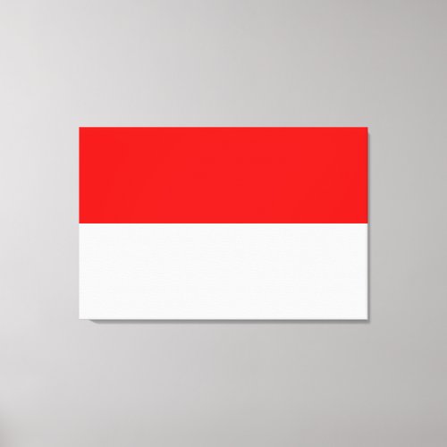 Indonesian Flag Indonesia Canvas Print