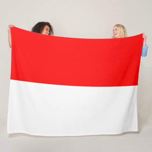 Indonesian Flag Indonesia Fleece Blanket