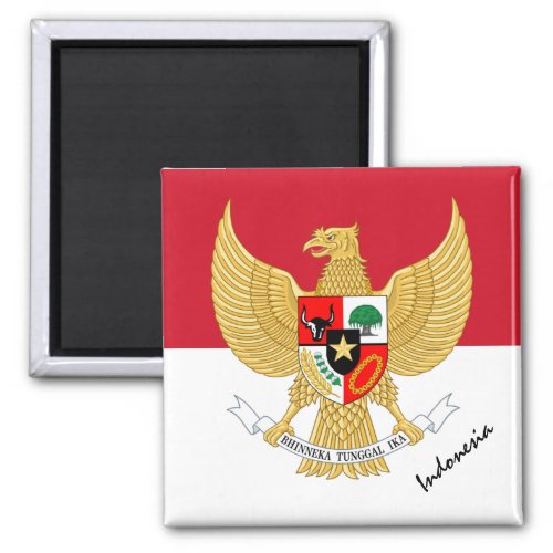 Indonesian flag  Indonesia holiday sports fans Magnet