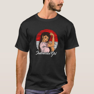 Indonesian Flag Indonesia Indonesian Girl T-Shirt