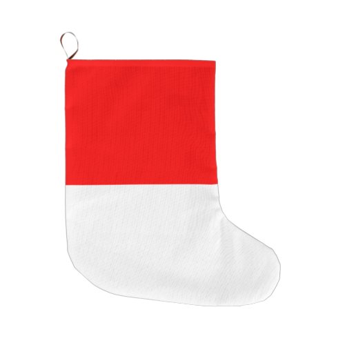 Indonesian Flag Indonesia Large Christmas Stocking