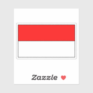 Indonesian Flag Sticker
