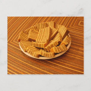 Indonesian ginger cake postcard