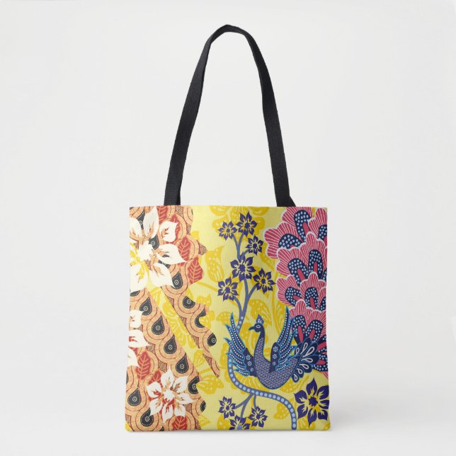 Indonesian motifs with very effective plan tote bag (Front)