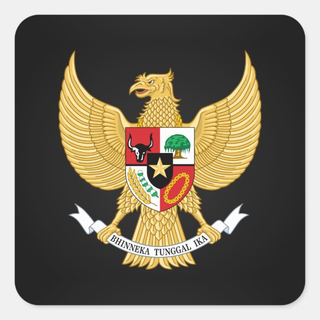 Indonesian national emblem Stickers (Front)