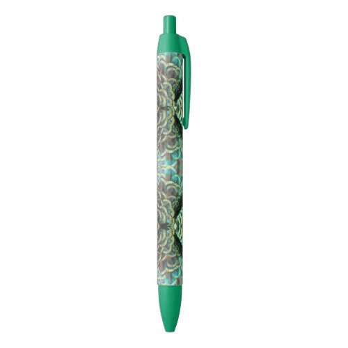 Indonesian Peacock Feathers Pattern Pen