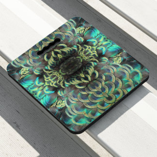 Indonesian Peacock Pattern Seat Cushion