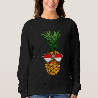 Indonesian Pineapple Indonesia Flag Sunglasses Sum Sweatshirt