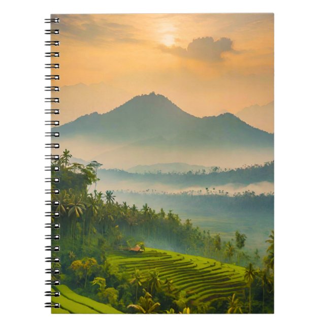 Indonesian Sunset  Notebook (Front)