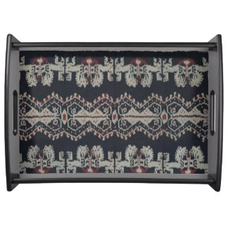 Indonesian Tribal Ikat Textiles Weavings Indonesia Serving Tray