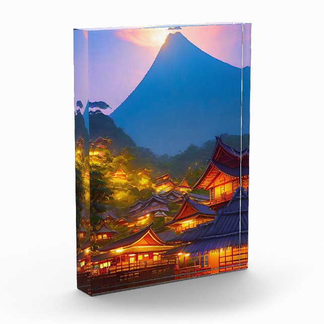 Indonesian Village Sunset  Photo Block (Left)