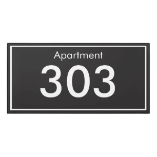 Indoor Apartment Rental - Custom Door Sign