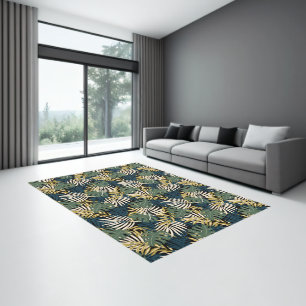 Indoor Area Rug Tropical Palms