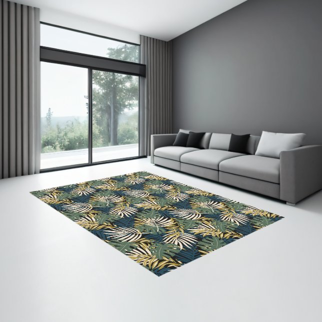 Indoor Area Rug Tropical Palms (Insitu (Indoor 3))