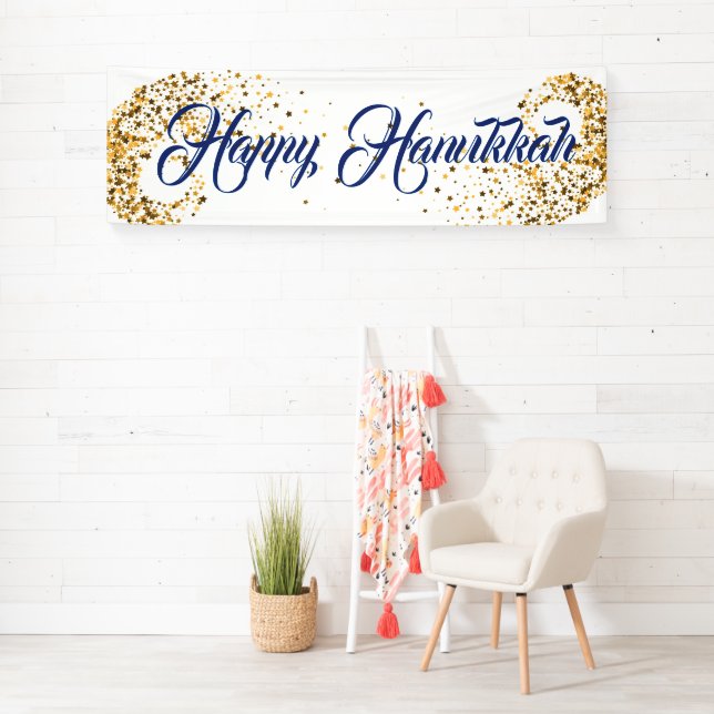 Indoor Banner-Happy Hanukkah Banner (Insitu)