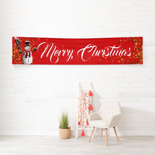Indoor Banner-Merry Christmas Banner (Insitu)