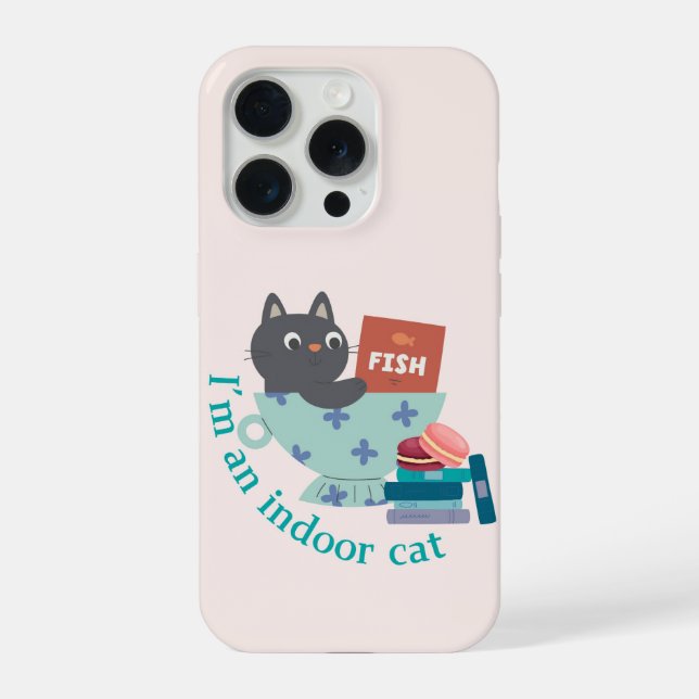 Indoor Cat Iphone Case (Back)