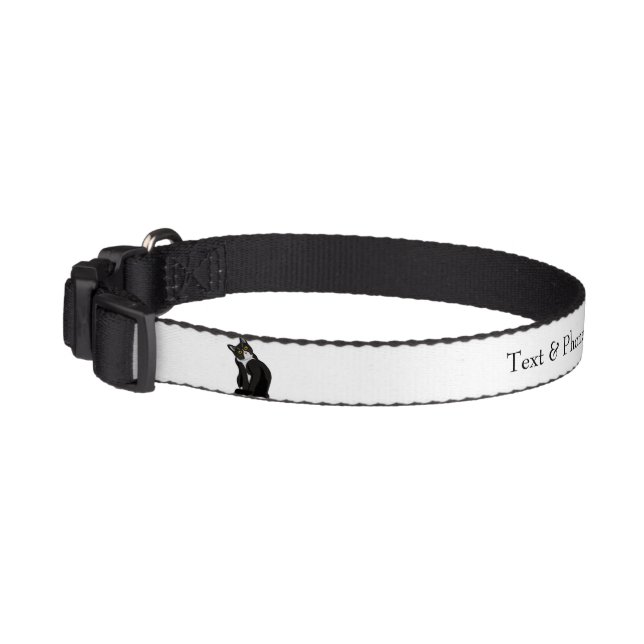 Indoor Cat Phone Number Collar (Left)