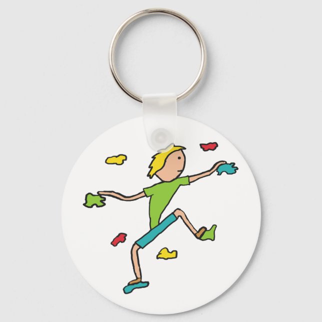 Indoor Climbing Keychain (Back)