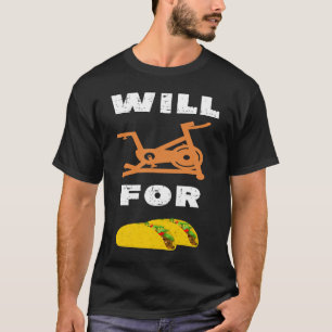 Indoor Cycling Spin Bike Taco Workout Spinning Cla T-Shirt
