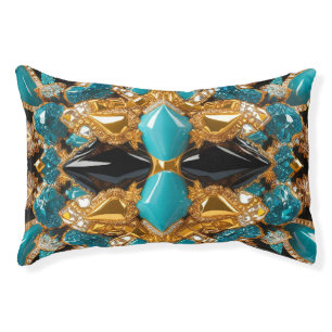 Indoor Dog Bed With Bahamas Colors