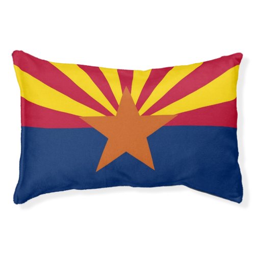 Indoor Dog Bed With flag of Arizona State USA