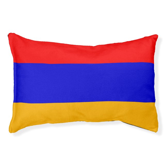 Indoor Dog Bed With flag of Armenia (Front)