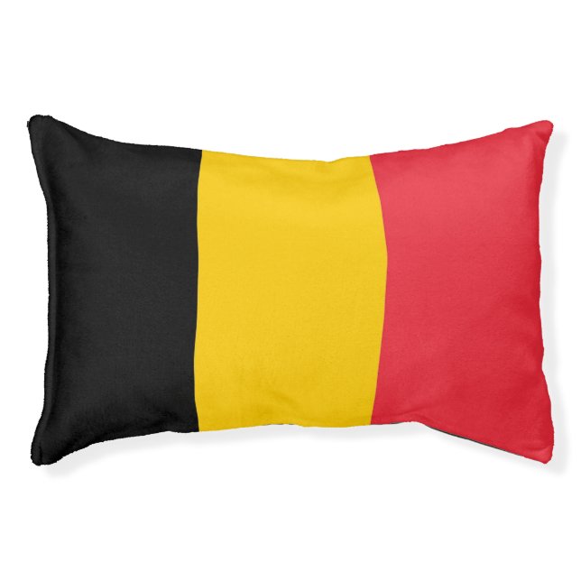 Indoor Dog Bed With flag of Belgium (Front)