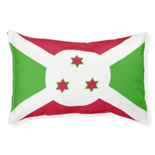Indoor Dog Bed With flag of Burundi