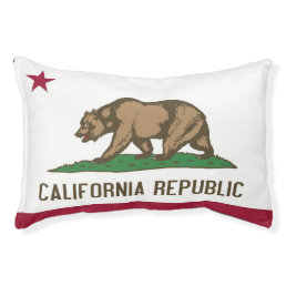Indoor Dog Bed With flag of California State, USA