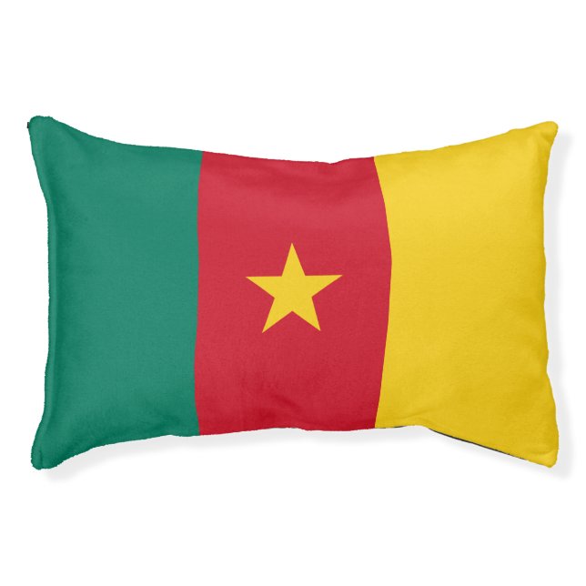 Indoor Dog Bed With flag of Cameroon (Front)