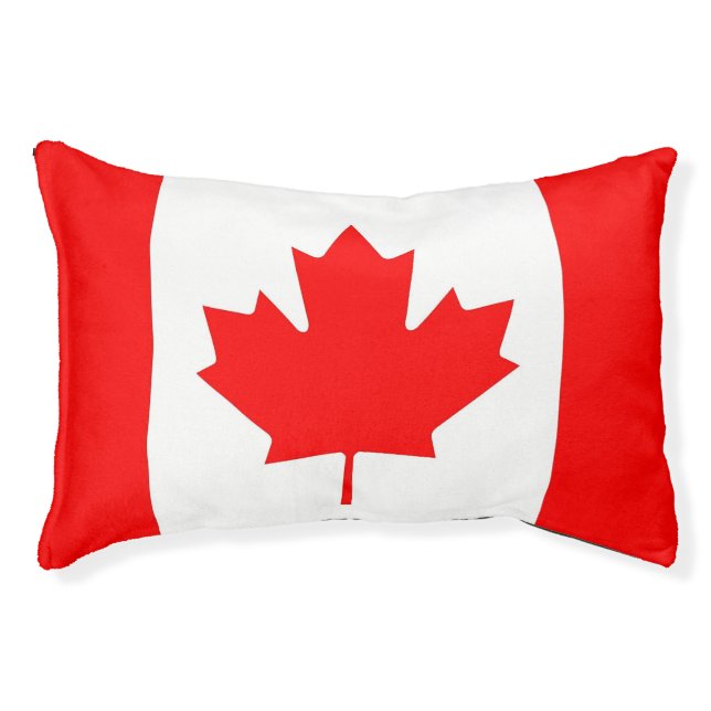 Indoor Dog Bed With flag of Canada (Front)