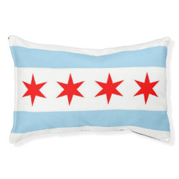 Indoor Dog Bed With flag of Chicago, Illinois