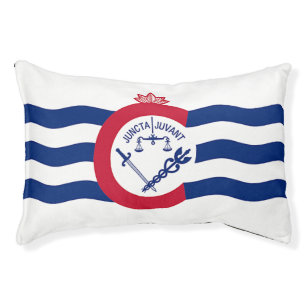 Indoor Dog Bed With flag of Cincinnati City, USA