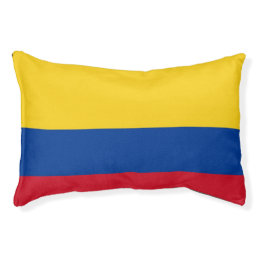 Indoor Dog Bed With flag of Colombia