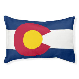 Indoor Dog Bed With flag of Colorado State, USA