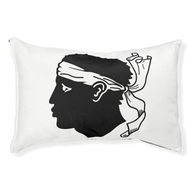 Indoor Dog Bed With flag of Corsica (Front)