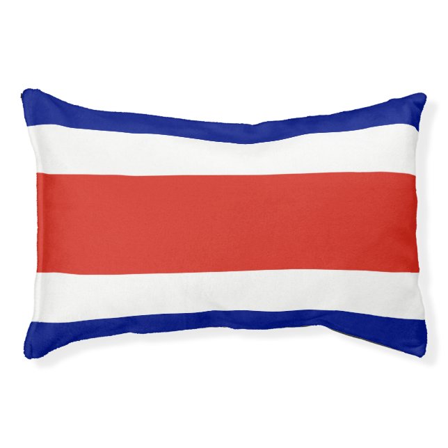 Indoor Dog Bed With flag of Costa Rica (Front)