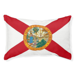 Indoor Dog Bed With flag of Florida State, USA