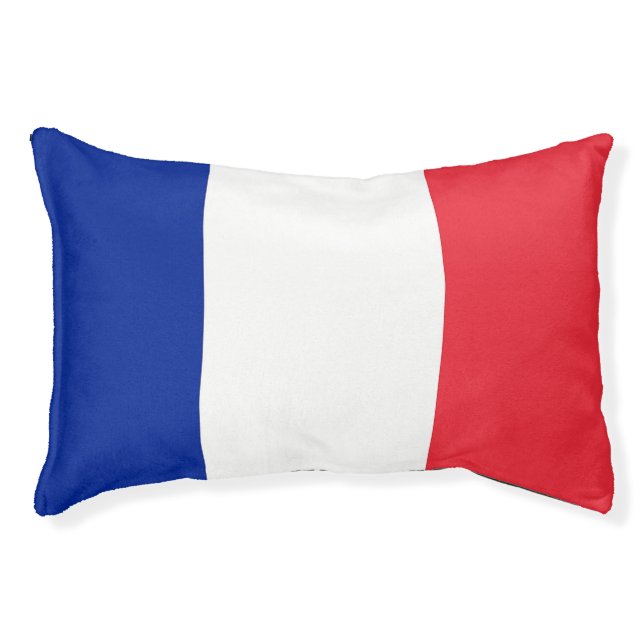 Indoor Dog Bed With flag of France (Front)