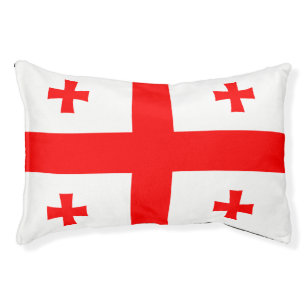 Indoor Dog Bed With flag of Georgia