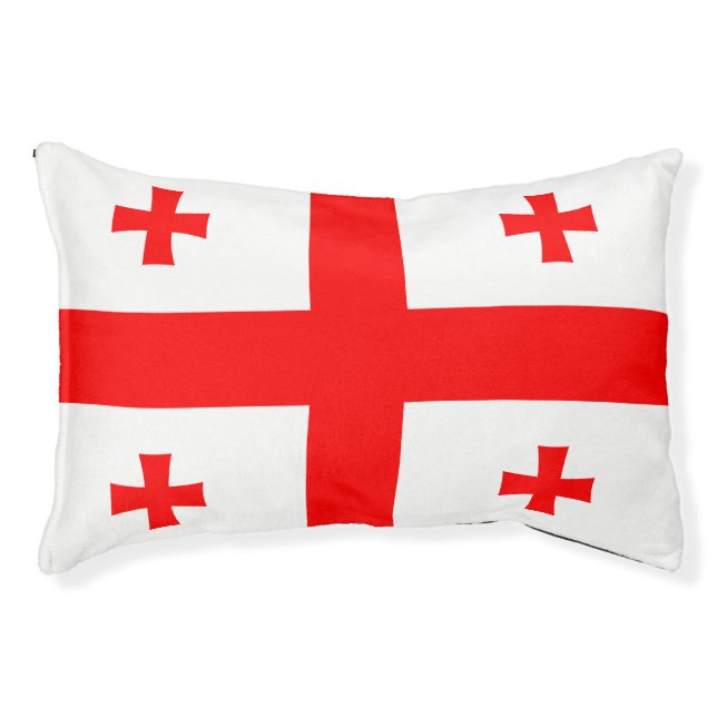 Indoor Dog Bed With flag of Georgia (Front)